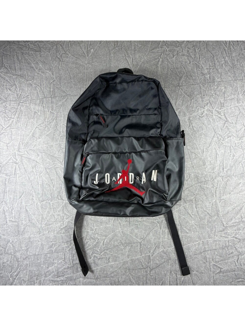 Jordan Men's Black Backpack with Red Logo